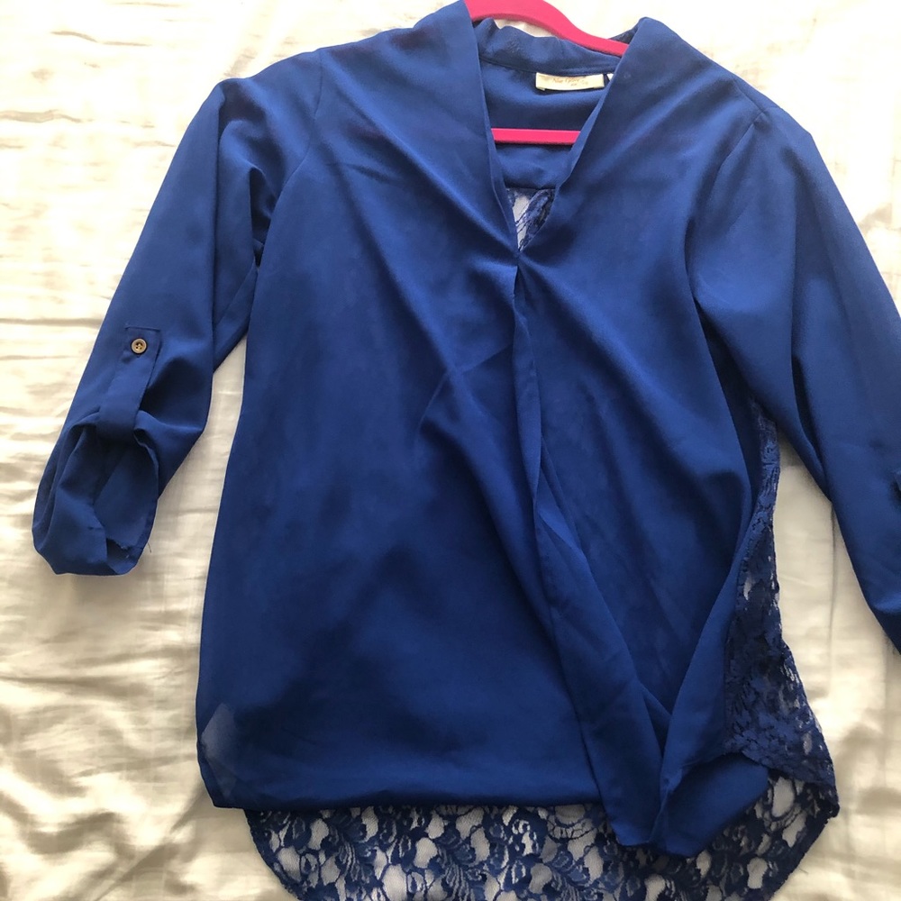 Cobalt Blue Blouse